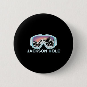 Badge Rond 5 Cm Jackson Hole Ski Design Jackson Hole
