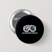 Badge Rond 5 Cm Jackson Hole Ski Design Jackson Hole (Devant & derrière)