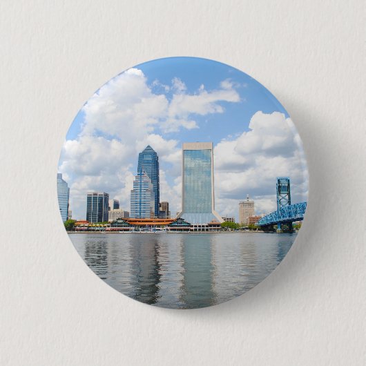Badge Rond 5 Cm Jacksonville, la Floride (Devant)