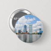 Badge Rond 5 Cm Jacksonville, la Floride (Devant & derrière)