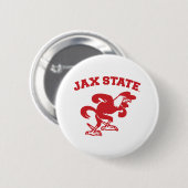 Badge Rond 5 Cm Jacksonville State University JAX State Gamecocks (Devant & derrière)