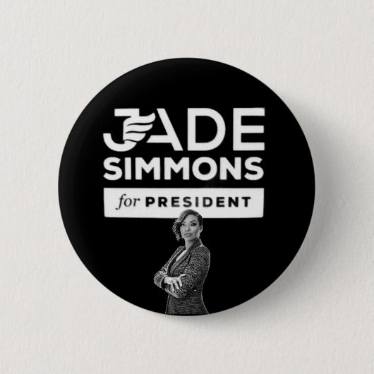 Badge Rond 5 Cm Jade Simmons for President (Devant)