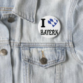 Badge Rond 5 Cm J'adore Bayern (En situation)