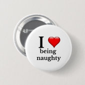 Badge Rond 5 Cm J'adore être coquin (Devant & derrière)