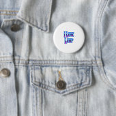 Badge Rond 5 Cm J'adore la lampe (En situation)