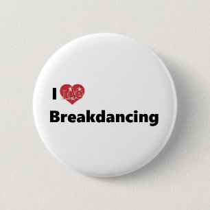 Badge Rond 5 Cm J'adore la percée