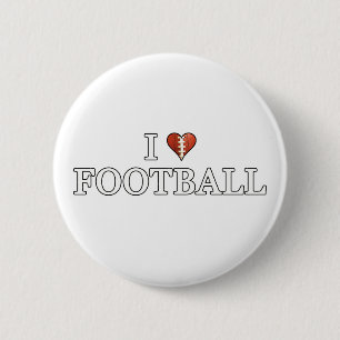 Badge Rond 5 Cm J'adore le football