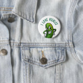 Badge Rond 5 Cm J'adore les Pickles (En situation)