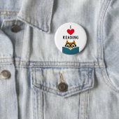 Badge Rond 5 Cm J'adore lire (En situation)