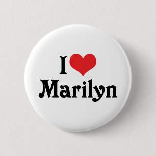 Badge Rond 5 Cm J'adore Marilyn