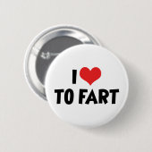 Badge Rond 5 Cm J'adore péter du cœur (Devant & derrière)