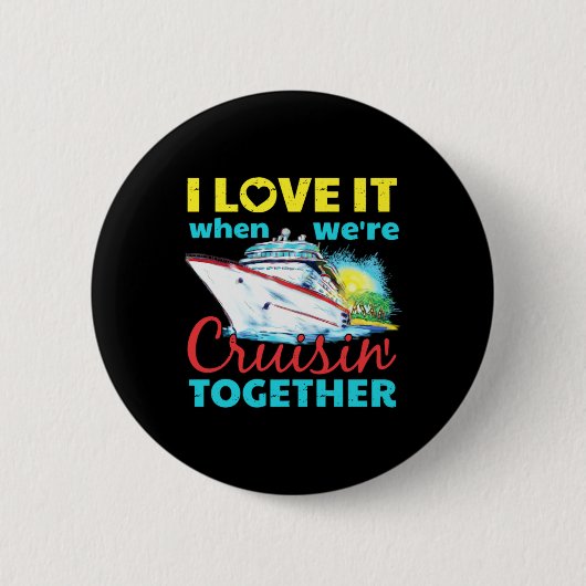 Badge Rond 5 Cm J'adore Quand On Roule Ensemble (Devant)