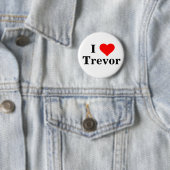 Badge Rond 5 Cm J'adore Trevor Button (En situation)