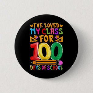 Badge Rond 5 Cm J'Ai Aimé Mon Cl Pendant 100 Jours De L'École Vale