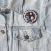 Badge Rond 5 Cm J'ai besoin de mon espace (En situation)