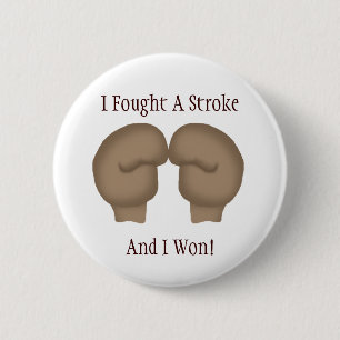 Badge Rond 5 Cm J'ai combattu un bouton de course