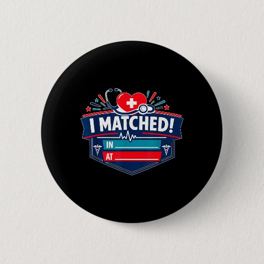 Badge Rond 5 Cm J'ai correspondu (Devant)