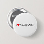 Badge Rond 5 Cm J'ai des transplantations cardiaques (Devant & derrière)