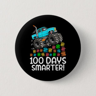 Badge Rond 5 Cm J'Ai Écrasé 100 Jours De Camion Monster De L'École
