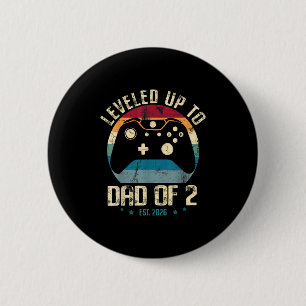 Badge Rond 5 Cm J'Ai Été Jusqu'À Papa De 2 Papa Encore 2026 Gamer