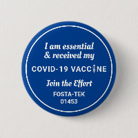 J'ai été vacciné Covid Shot personnalisé Texte ble