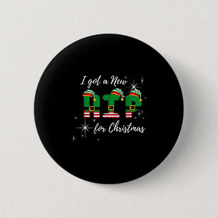Badge Rond 5 Cm J'ai eu une nouvelle hanche pour Noël Drôle de rem