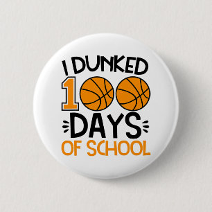 Badge Rond 5 Cm J'Ai Fait 100 Jours De Sketll Joueur D'École Entra