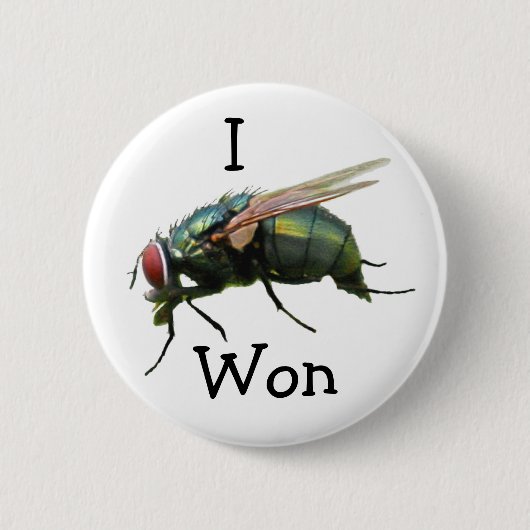 BADGE ROND 5 CM J'AI GAGNÉ (Devant)