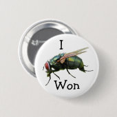 BADGE ROND 5 CM J'AI GAGNÉ (Devant & derrière)