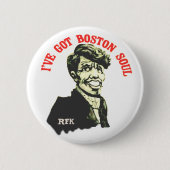 Badge Rond 5 Cm J'ai l'âme de Boston (Devant)