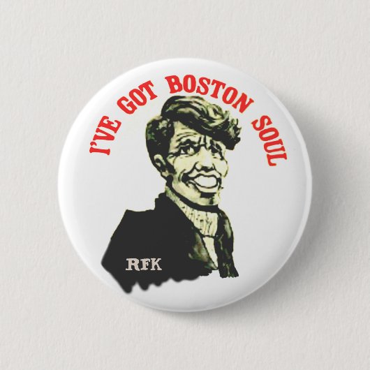 Badge Rond 5 Cm J'ai l'âme de Boston (Devant)