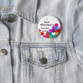 Badge Rond 5 Cm j'ai l'insigne d'alzheimers (En situation)