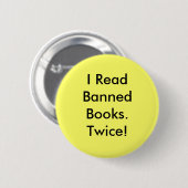 Badge Rond 5 Cm J'ai lu Books.Twice interdit ! (Devant & derrière)