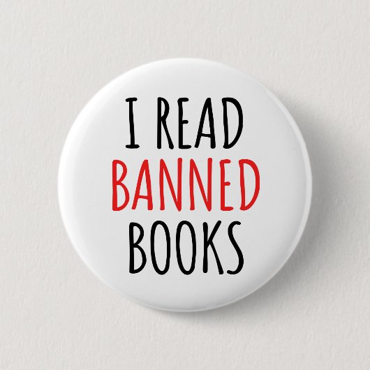 Badge Rond 5 Cm J'Ai Lu Des Livres Interdits Drôle Citation (Devant)