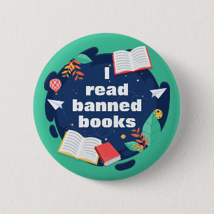 Badge Rond 5 Cm J'Ai Lu Des Livres Interdits Les Amateurs De Livre