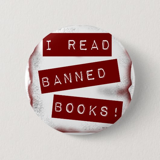 Badge Rond 5 Cm J'Ai Lu Livres Interdits Slogan (Devant)