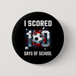 Badge Rond 5 Cm J'ai marqué 100 jours de soccer à l'école 100e jou