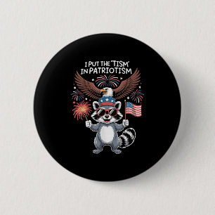 Badge Rond 5 Cm J'Ai Mis Le Tisme Dans Le Patriotisme Aigle Athlét