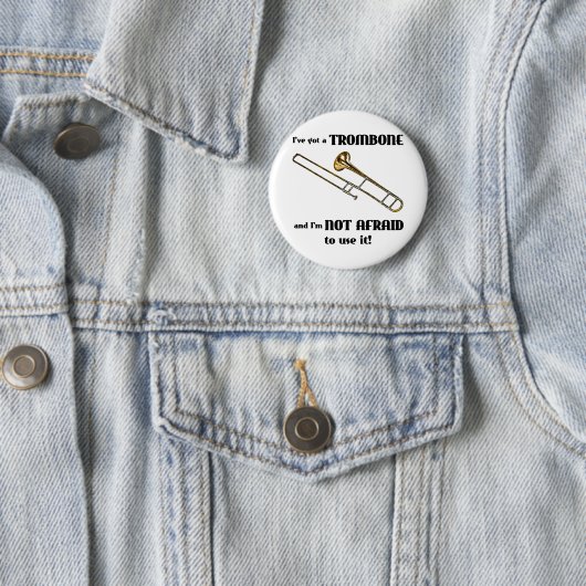 Badge Rond 5 Cm J'ai un trombone (En situation)