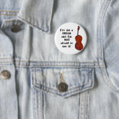 Badge Rond 5 Cm J'ai un violoncelle (En situation)