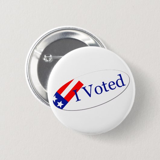 Badge Rond 5 Cm J'ai voté (Devant & derrière)