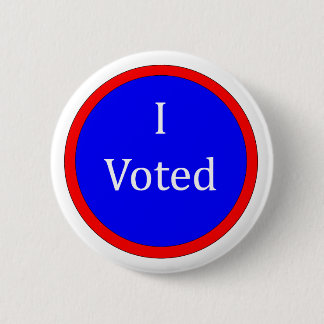 Badge Rond 5 Cm J'ai voté bleu