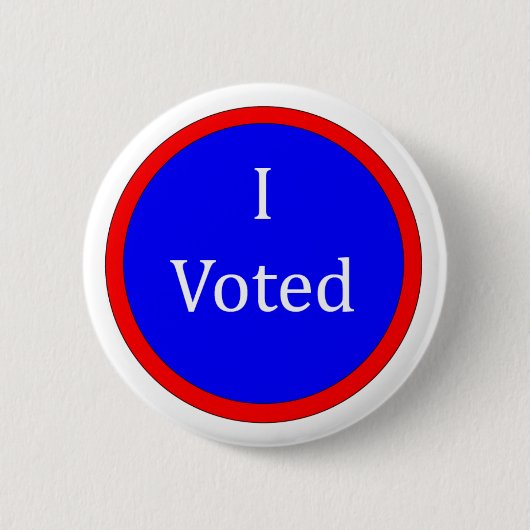 Badge Rond 5 Cm J'ai voté bleu (Devant)