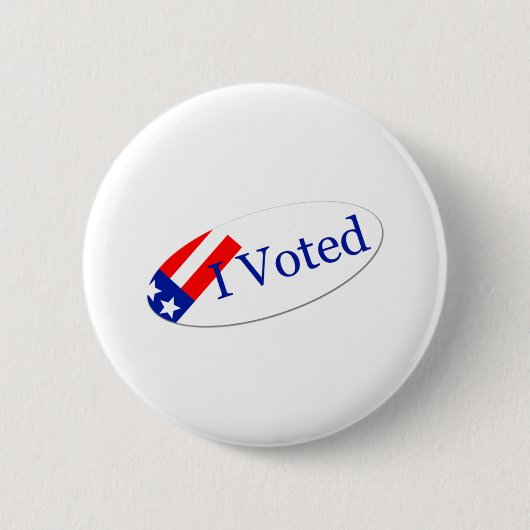 Badge Rond 5 Cm J'ai voté l'autocollant (Devant)