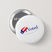 Badge Rond 5 Cm J'ai voté l'autocollant (Devant & derrière)