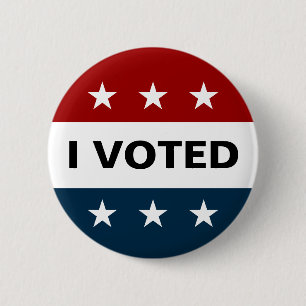Badge Rond 5 Cm J'ai voté les élections de 2024