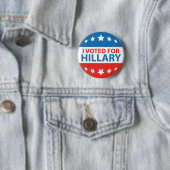Badge Rond 5 Cm J'Ai Voté Pour Hillary (En situation)