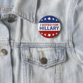 Badge Rond 5 Cm J'Ai Voté Pour Hillary (En situation)