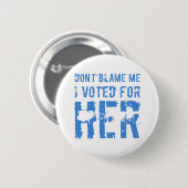 Badge Rond 5 Cm J'Ai Voté Pour Kamala Harris (Devant & derrière)