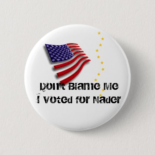 Badge Rond 5 Cm J'ai voté pour Nader Pin (Devant)